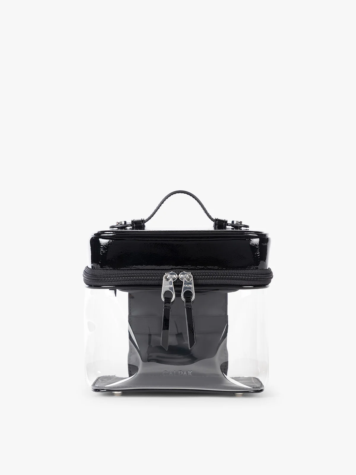 Clear Train Case with Top Compartment - Image 36