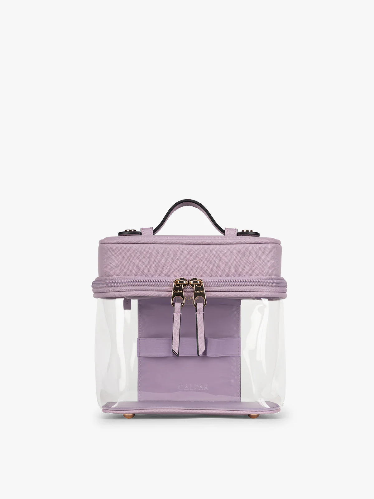 Clear Train Case with Top Compartment - Image 40