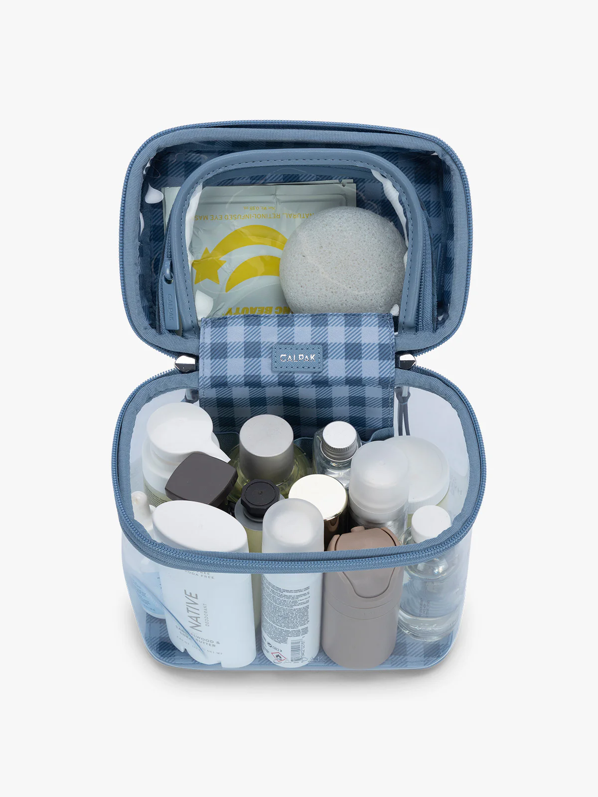 Clear Train Case with Top Compartment - Image 58