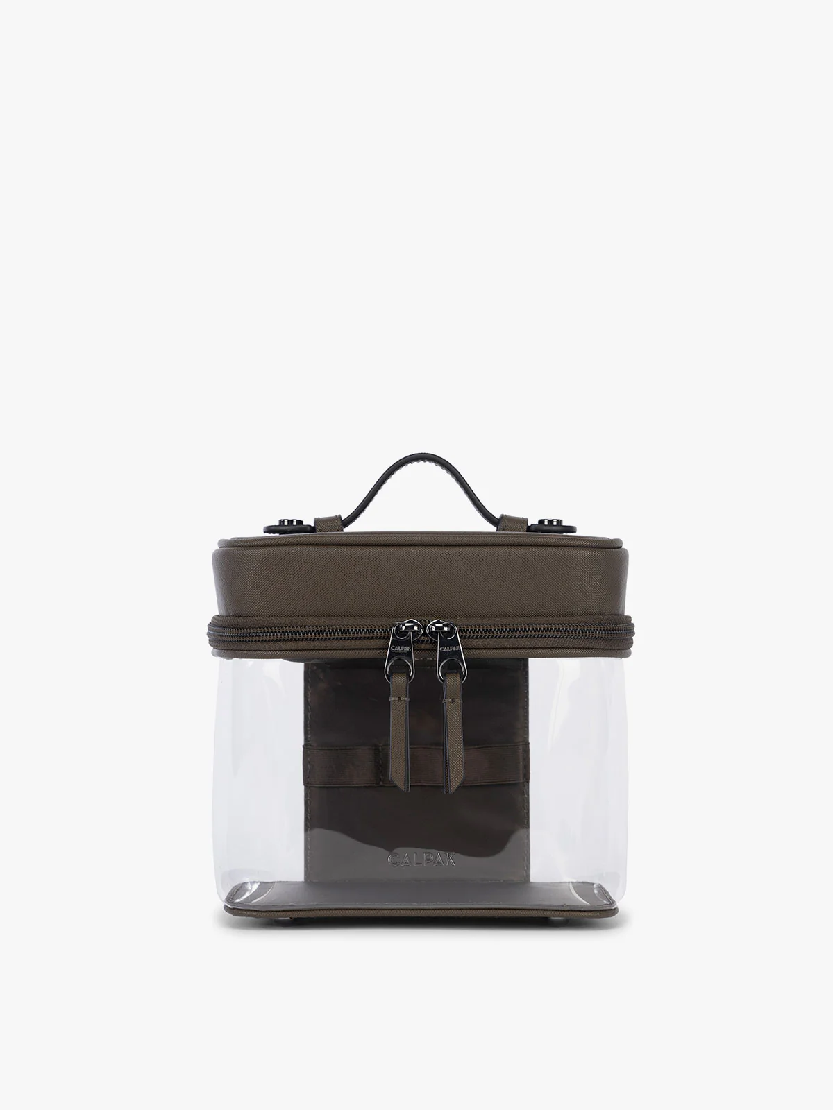 Clear Train Case with Top Compartment - Image 67