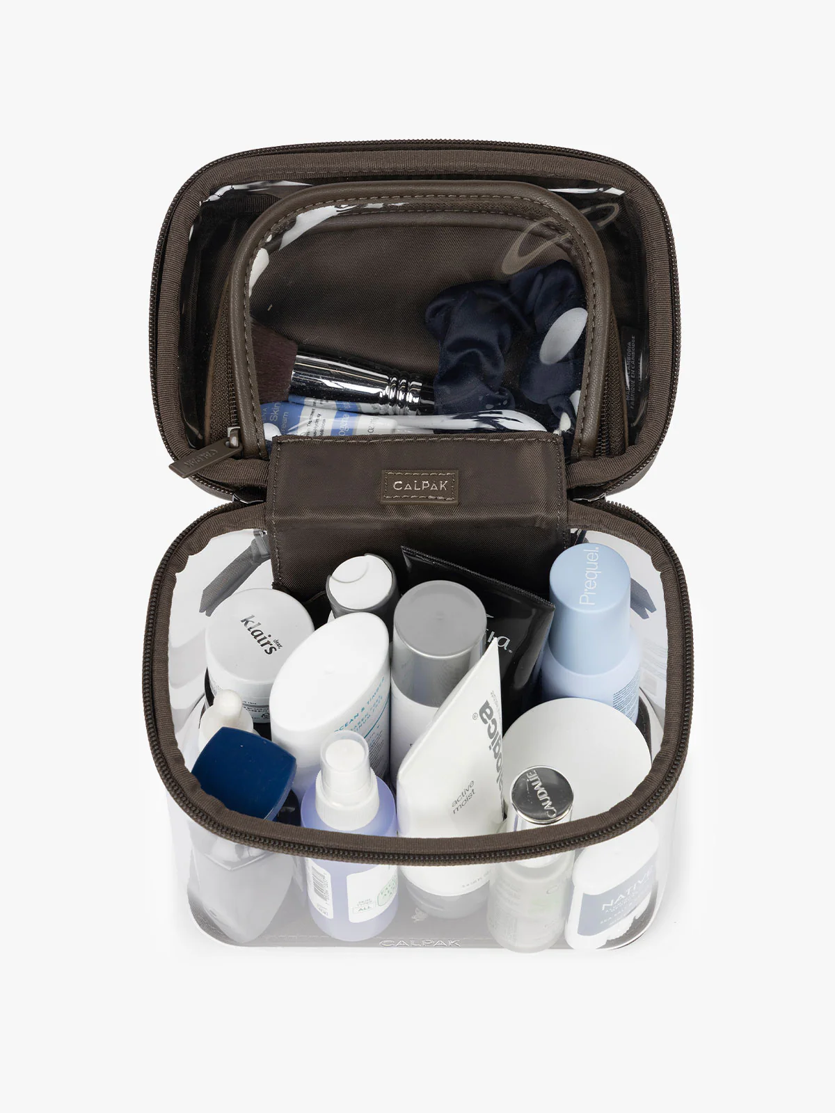 Clear Train Case with Top Compartment - Image 70
