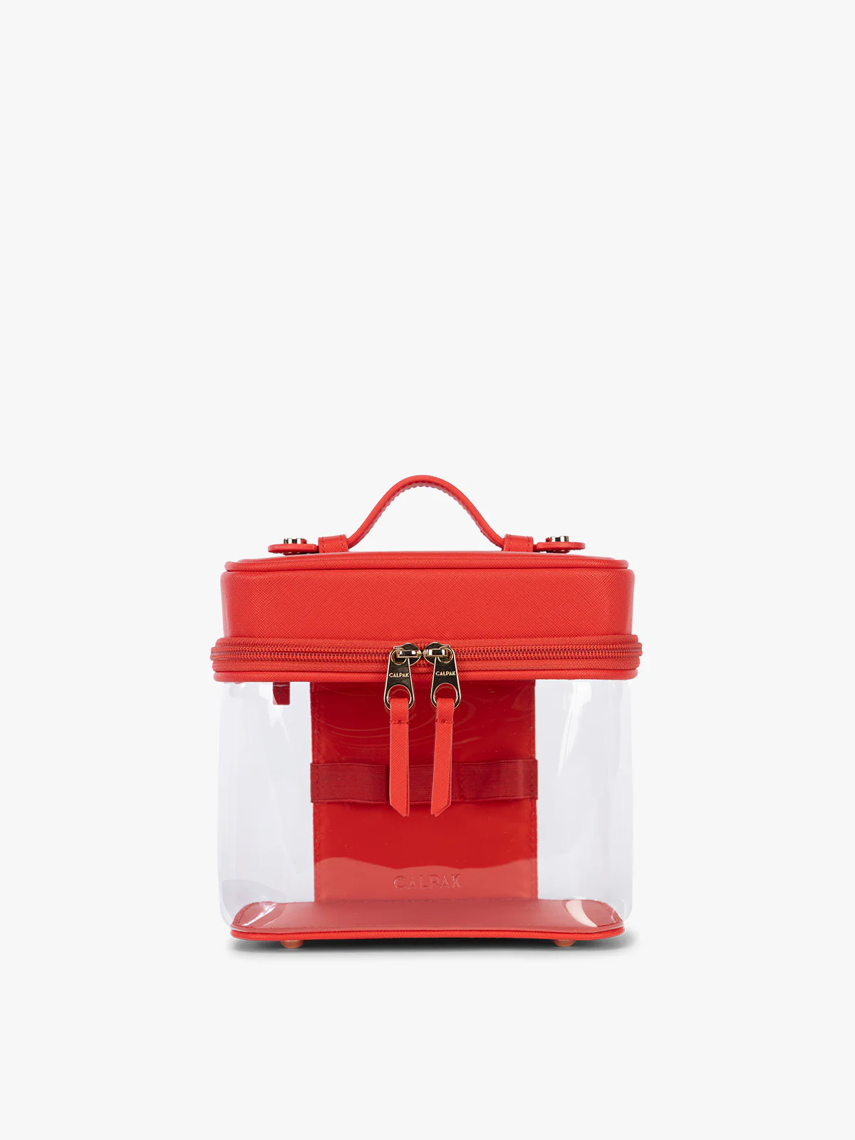 Clear Train Case with Top Compartment - Image 71
