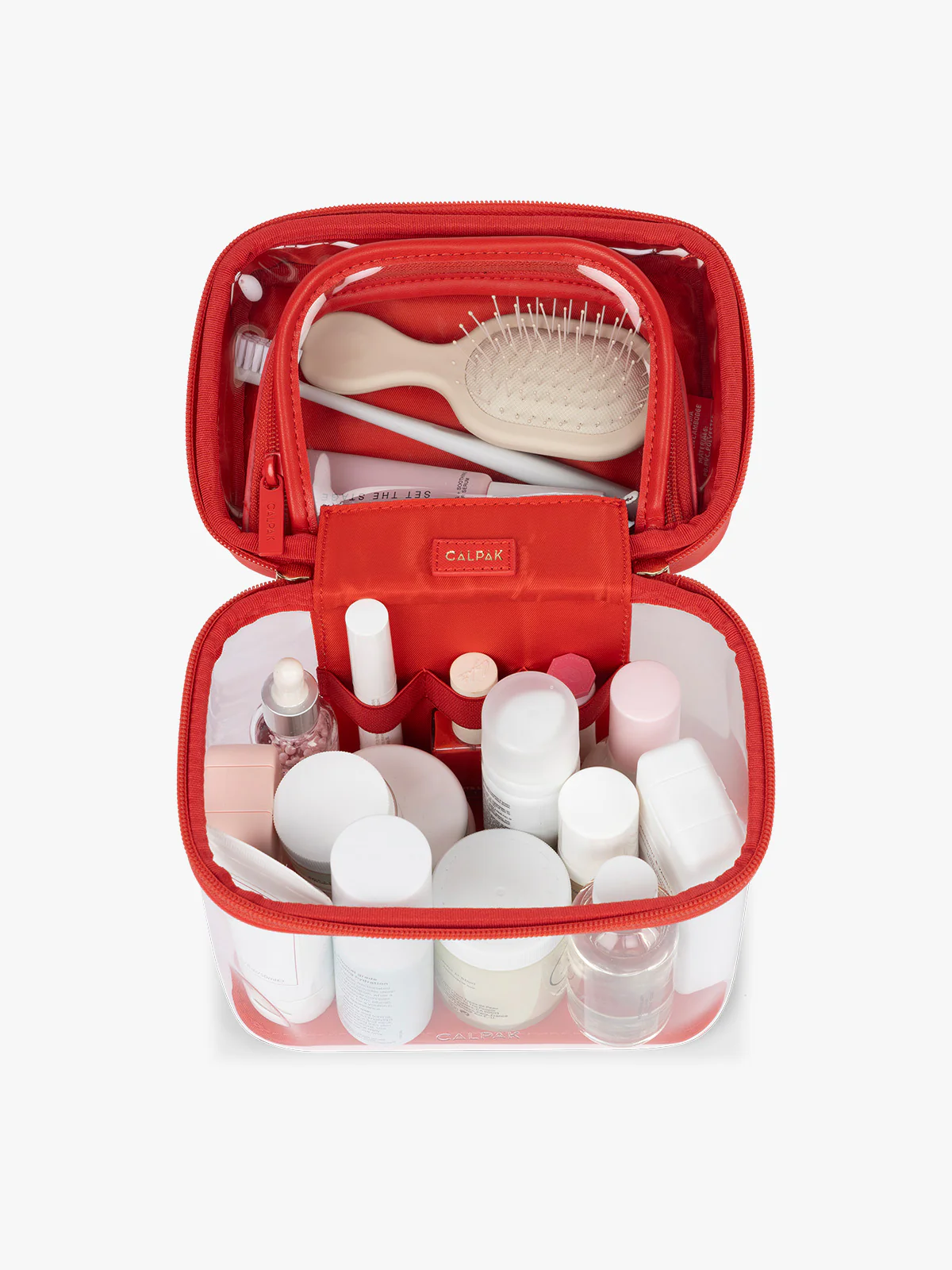 Clear Train Case with Top Compartment - Image 74