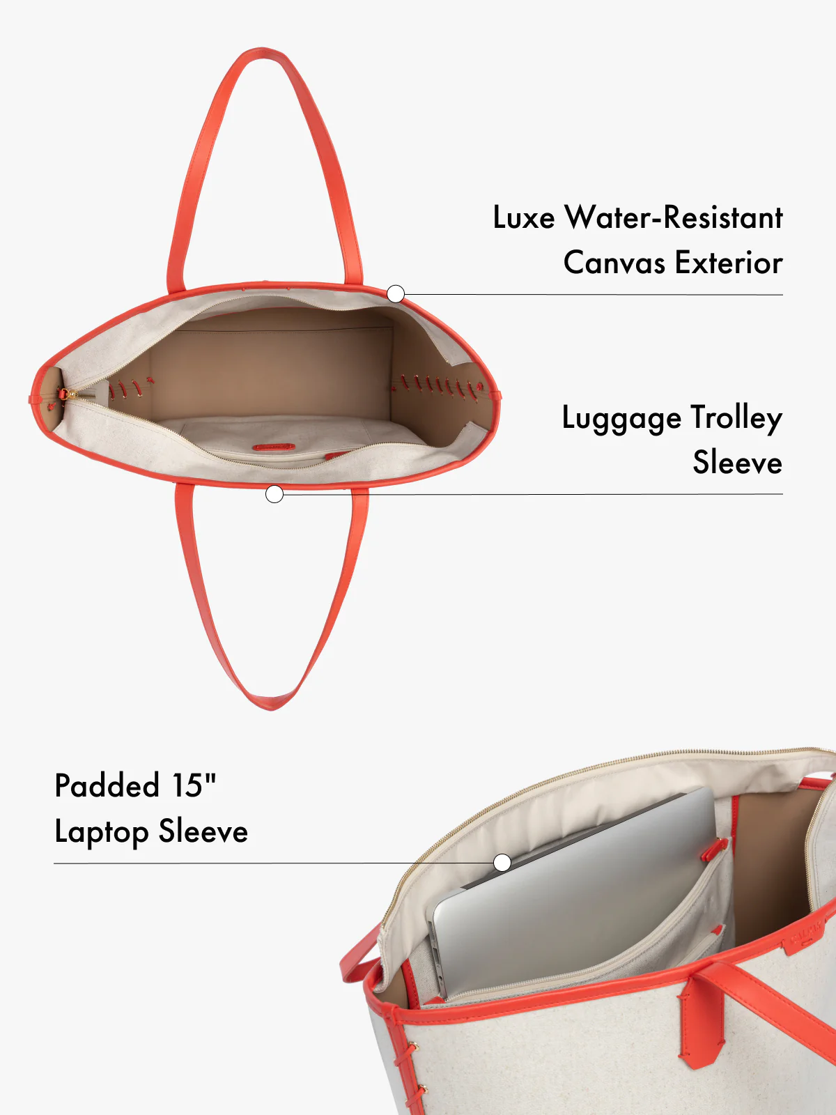 Colette 15" Canvas Laptop Tote - Image 14