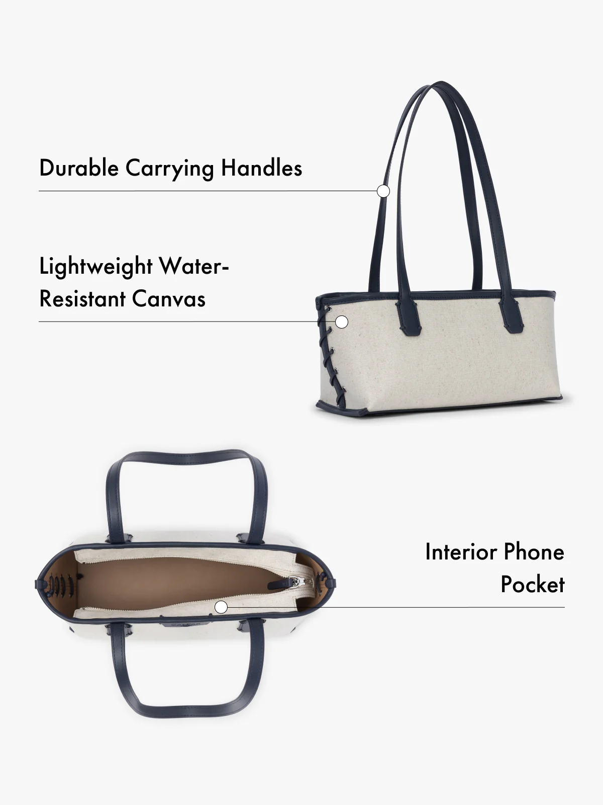 Colette Canvas Shoulder Tote - Image 7