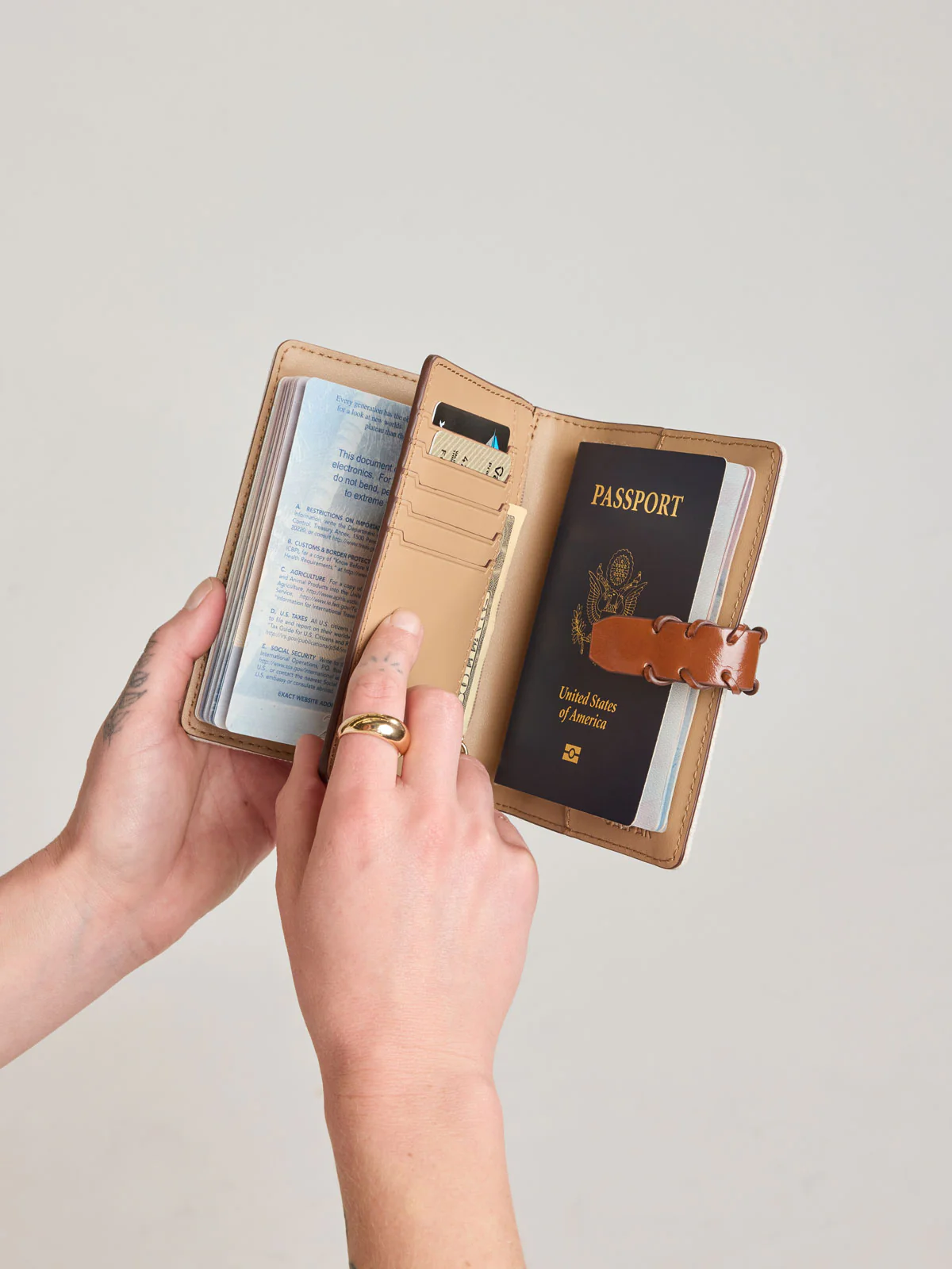 Colette Multi Passport Canvas Wallet - Image 13