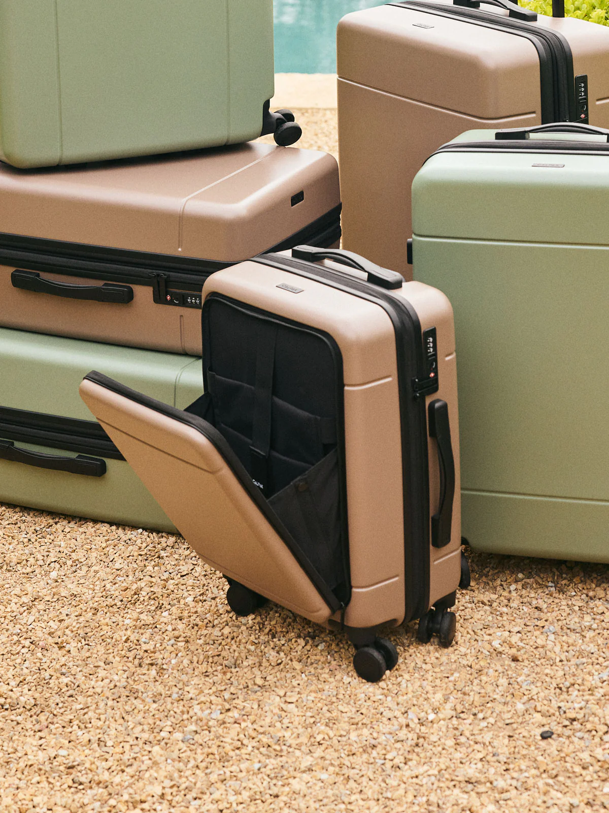 Hue Front Pocket Carry-On Luggage - Image 102