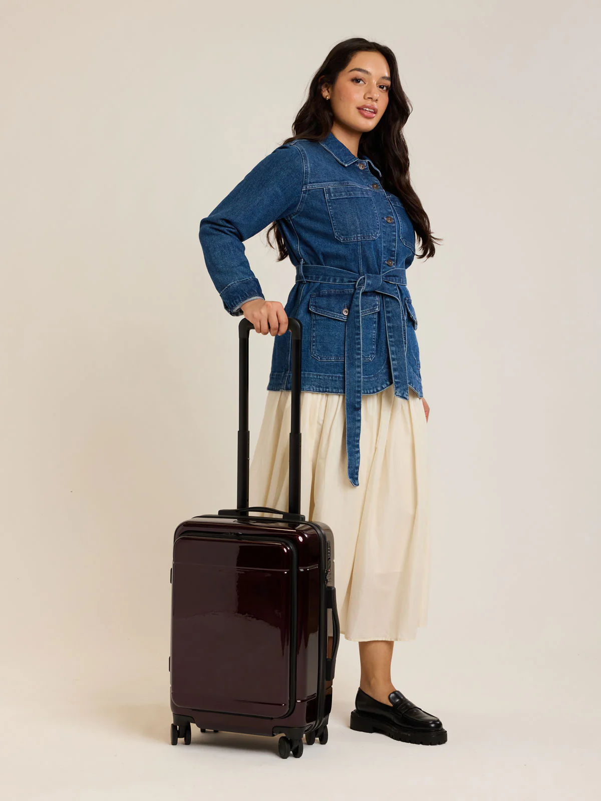 Hue Front Pocket Carry-On Luggage - Image 114