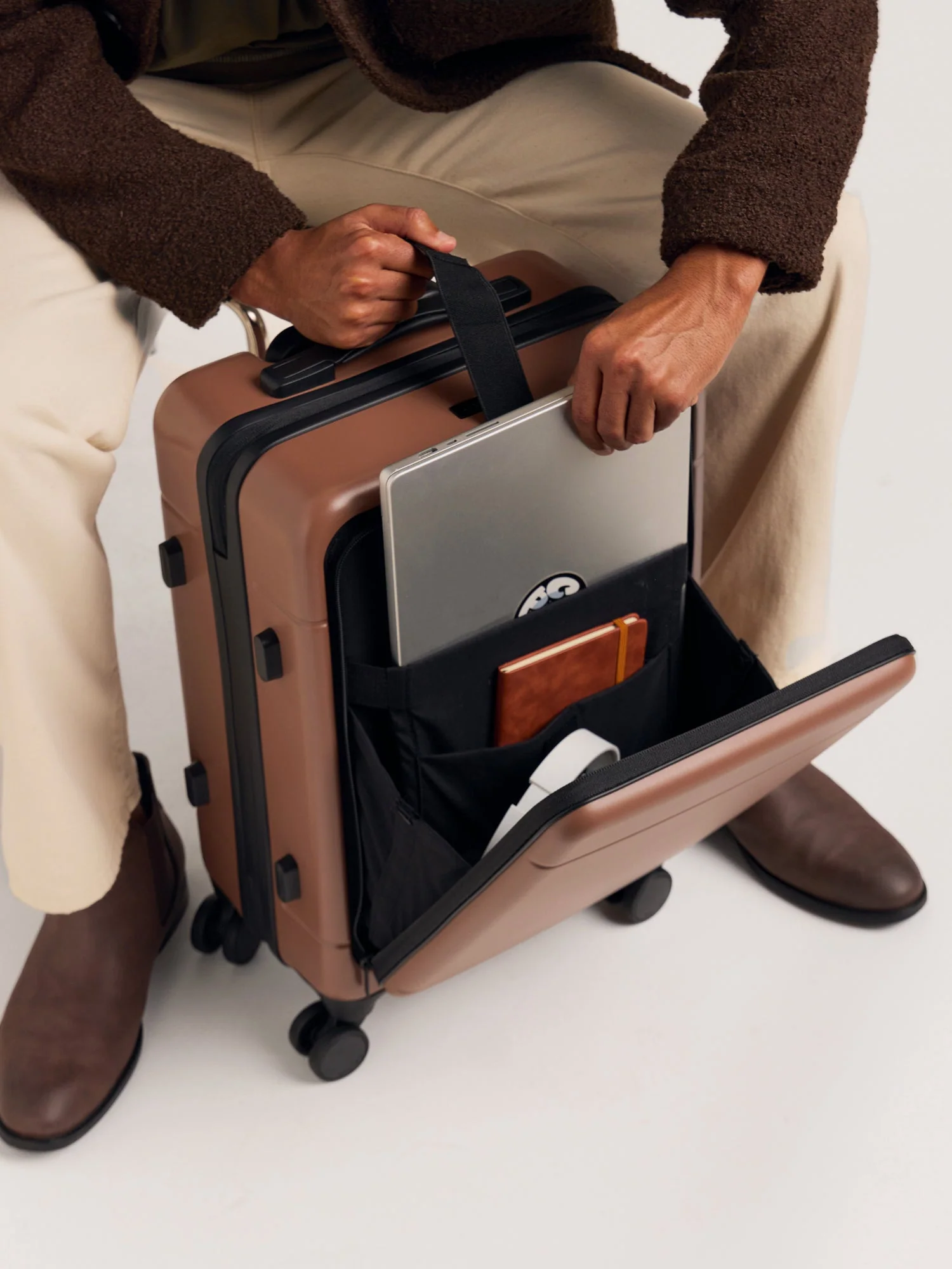 Hue Front Pocket Carry-On Luggage - Image 12