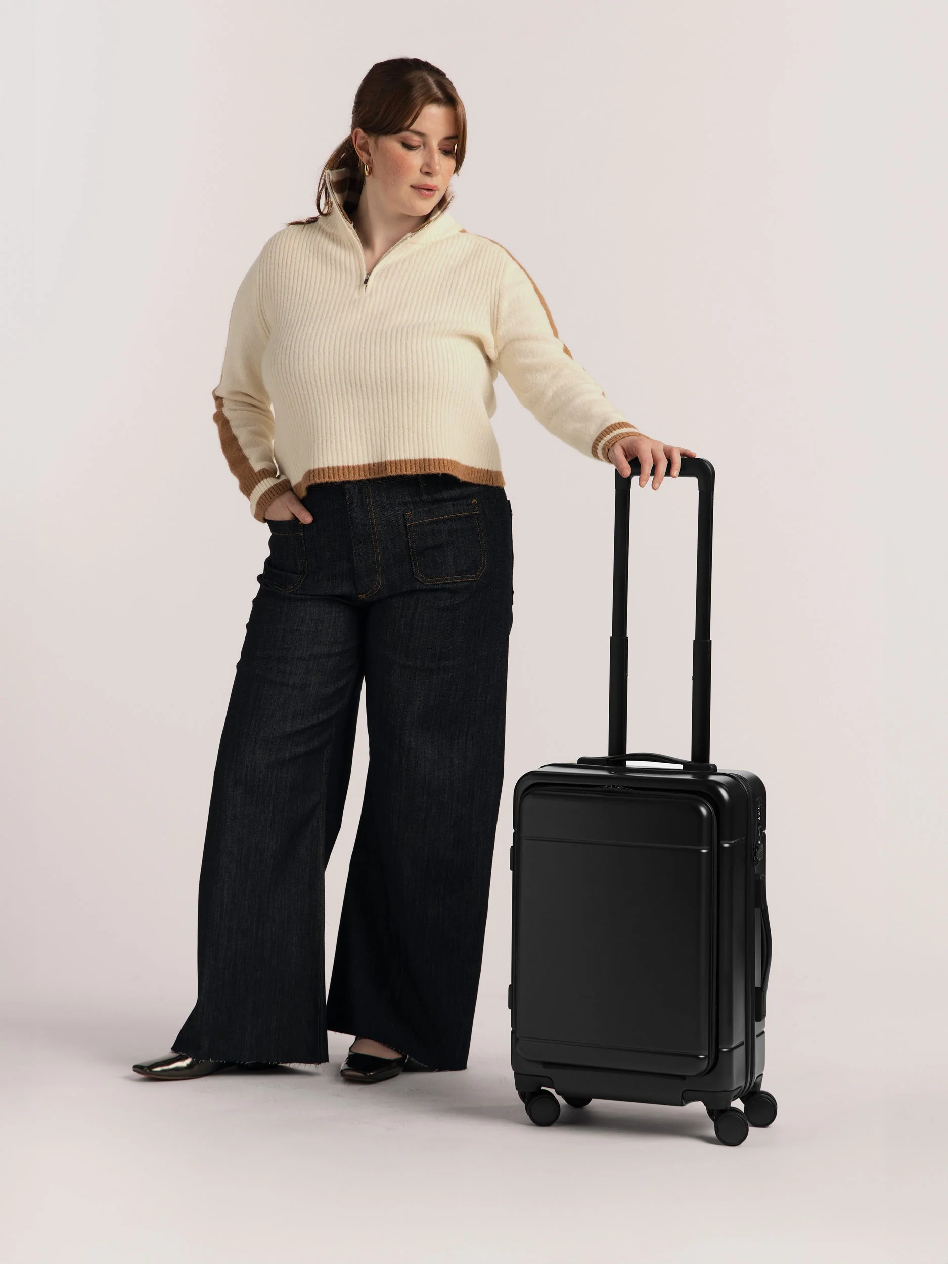 Hue Front Pocket Carry-On Luggage - Image 19