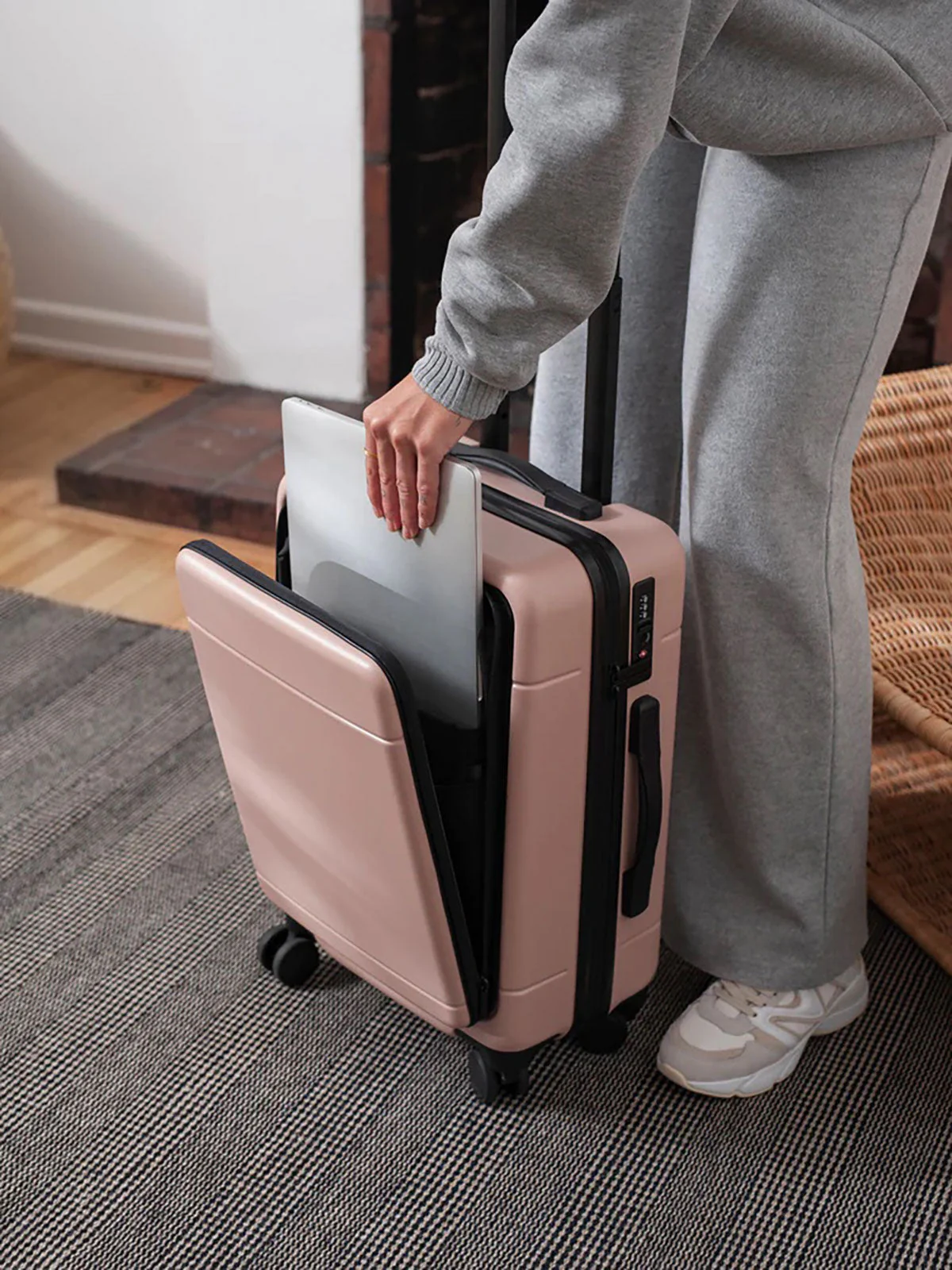 Hue Front Pocket Carry-On Luggage - Image 27