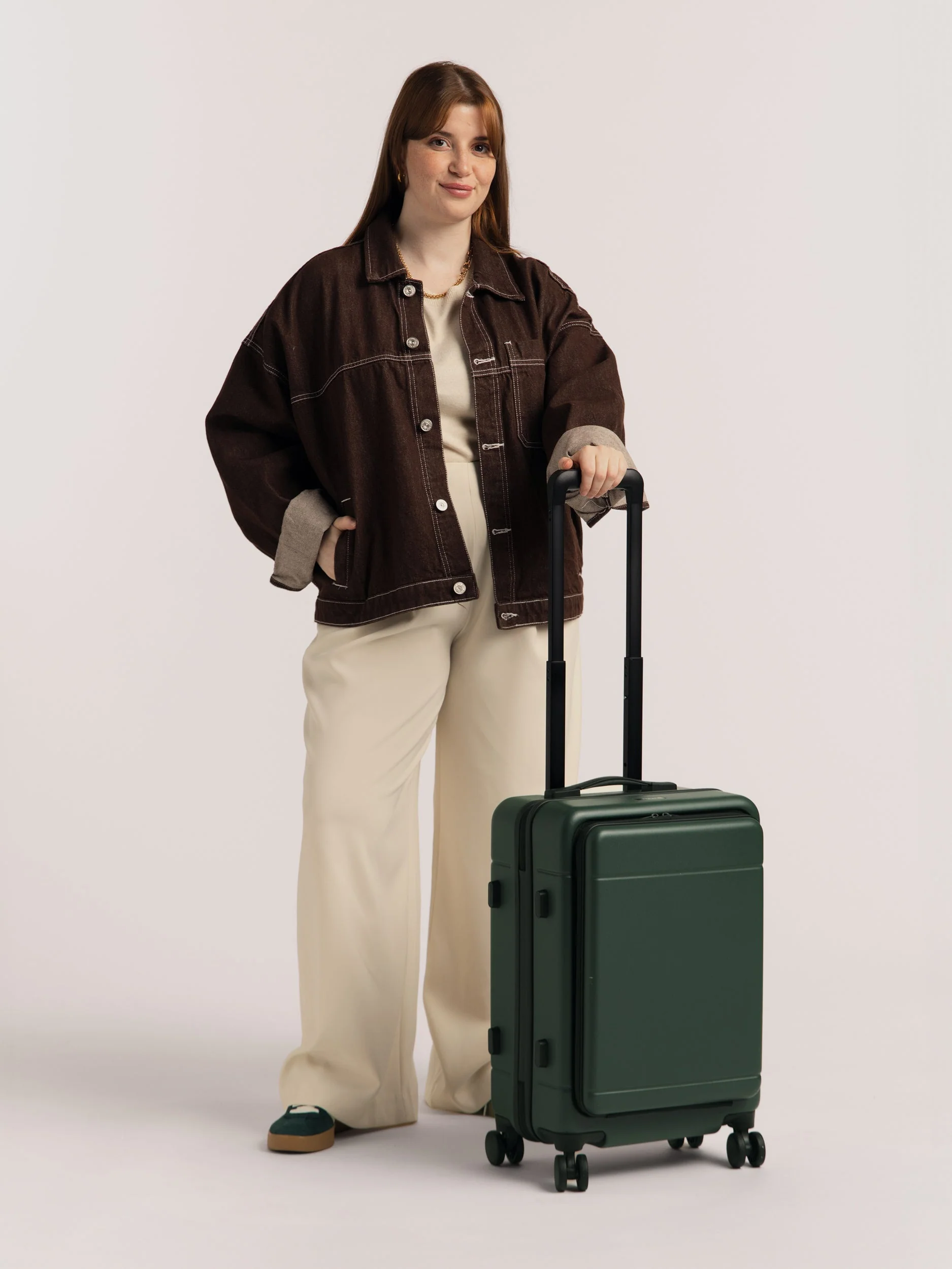 Hue Front Pocket Carry-On Luggage - Image 79